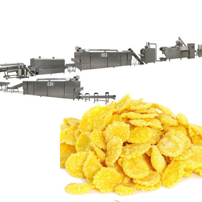 300KG / H Corn Flakes สายการผลิตอาหารเช้าซีเรียลสายการผลิต