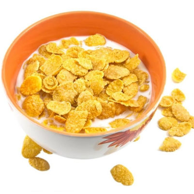 สายการผลิตเกล็ดข้าวโพด 200-300 กก. / ชม. / เครื่องทำเกล็ดข้าวโพดด้วยCE