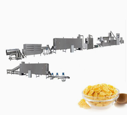 สายการผลิตเกล็ดข้าวโพด / เตาอบต้นข้าวโพดคั่วที่มีใบรับรอง CE