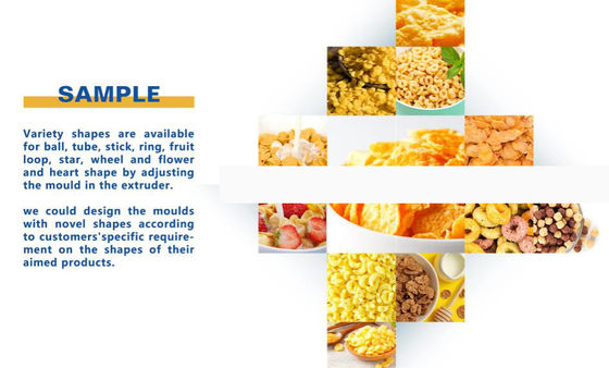 สายการผลิตเกล็ดข้าวโพด / เตาอบต้นข้าวโพดคั่วที่มีใบรับรอง CE