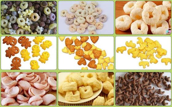 เหล็กกล้าไร้สนิม 304 เช้าธัญพืชข้าวโพดเกล็ดสายการผลิต