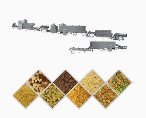 สายการประมวลผลของข้าวโพดที่มีกำลังการผลิตสูงพร้อมเครื่องอัดรีดแบบสกรูสองตัว