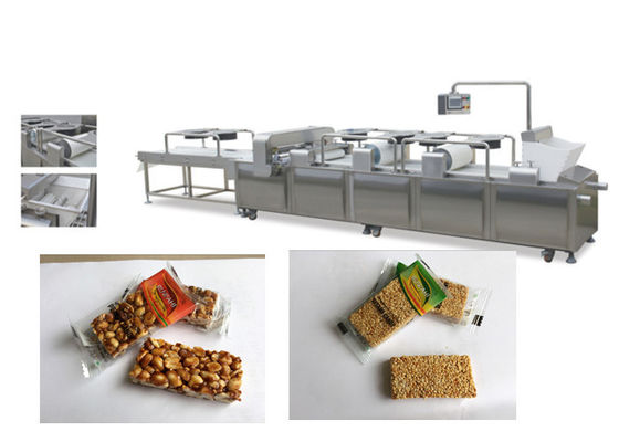 เครื่องทำบาร์ธัญพืชความเร็วสูงสำหรับการตัดบาร์ Muesli ใช้เวลายาวนาน