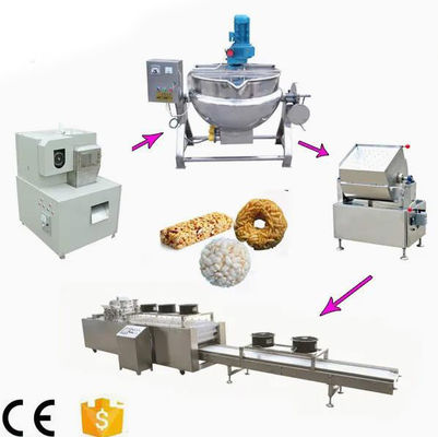 เครื่องทำขนมข้าวเปลือก / เครื่องโม่พัฟสำหรับธัญพืชข้าวสาลี