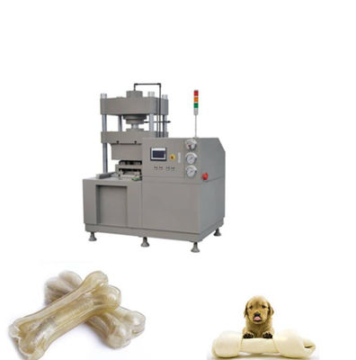 เครื่องจักรอาหารสัตว์เลี้ยง Pet Chewing Bone With Cowhide, Pigskin or Sheepskin As Material