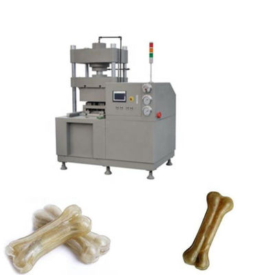 เครื่องทำอาหารสัตว์เลี้ยงเครื่องทำกระดูกสุนัข Rawhide Dog Chews กำลังประมวลผล