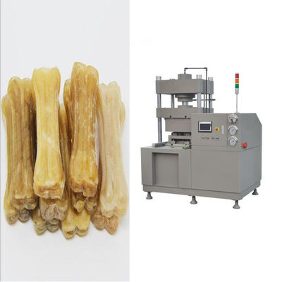 สุนัขเคี้ยวขนมขบเคี้ยว 15 นิ้วเครื่องอัด Rawhide Bones Making Machine