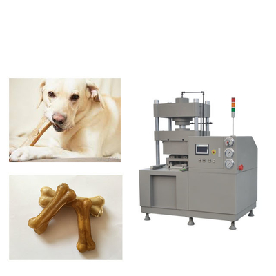 60T Double - station เยอรมนีมอเตอร์ PLC ควบคุม Rawhide Bone เครื่องจักรอาหารสุนัข