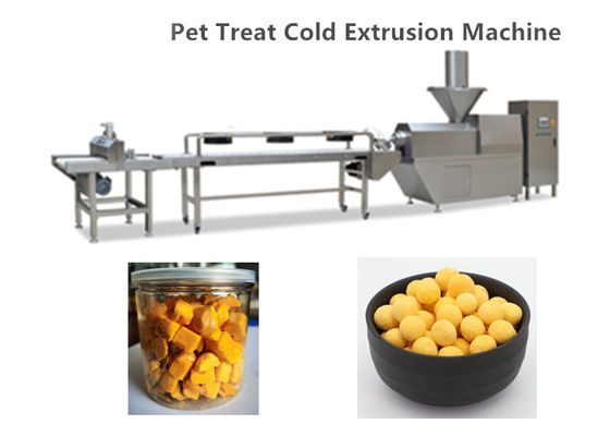 Jerky Dog Treat Machine อาหารสัตว์เลี้ยง Extruder Line 300-500kg / Hr