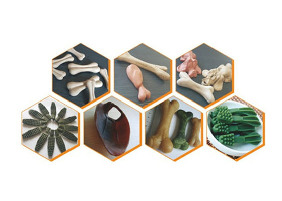 อุตสาหกรรมเครื่องอัดรีดอาหารสัตว์เลี้ยงยอดนิยมสุนัขทันตกรรมถือว่าปั้น