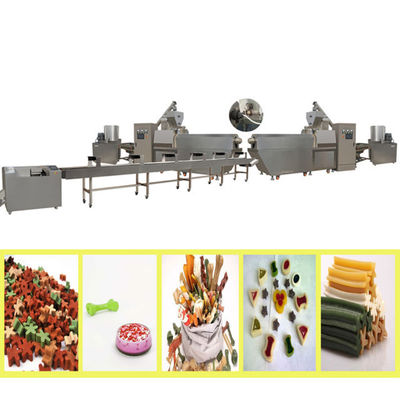 ได้รับการรับรอง CE ISO9001 เนื้อเนื้อผงอาหารสุนัข Extruder สำหรับการประมวลผลขนมสุนัข