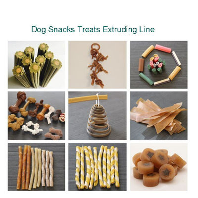 ได้รับการรับรอง CE ISO9001 เนื้อเนื้อผงอาหารสุนัข Extruder สำหรับการประมวลผลขนมสุนัข