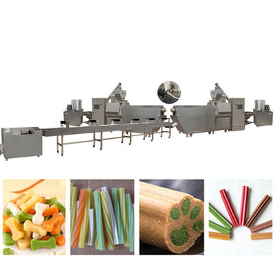 Singe Screw Pet อุปกรณ์อาหาร / โภชนาการ Pet Treats อาหารว่างเครื่อง Extruder อาหาร