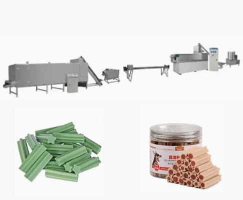 อุปกรณ์เครื่องอัดรีด Singe Screw / สัตว์เลี้ยง Treats กระดูกอาหารสุนัขเครื่อง