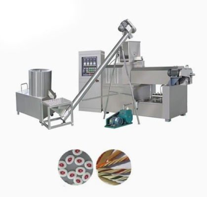 สัตว์เลี้ยงอาหารว่างอาหารสุนัข Extruder เครื่องจักรกับแถบแถบแถบรูปร่างต่าง ๆ