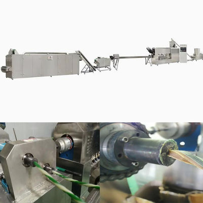 สเตนเลสสตีล Twist Dog Food Extruder Machine เครื่องอัดรีดสัตว์เลี้ยง