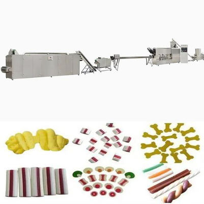 สัตว์เลี้ยง Chewing ขนมขบเคี้ยวเครื่องประมวลผล / อาหาร extruder เครื่อง
