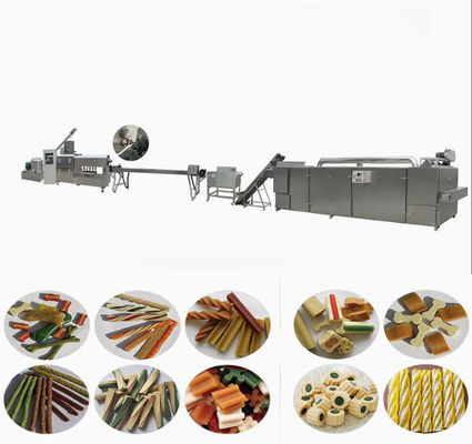 Dental Care Dog Chewing Bones อุปกรณ์สัตว์เลี้ยงอาหารว่างอาหาร Extruder Processing Equipment