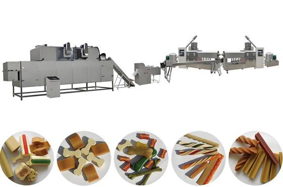 ขนมสำหรับสัตว์เลี้ยง / สุนัข Chews / สัตว์เลี้ยงรักษาเครื่อง Extruder Snack กับ CE
