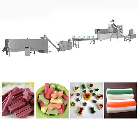 ทันตกรรมดูแล Twisted Pet รักษาสุนัขอาหาร Extruder เครื่อง 145kw 380V