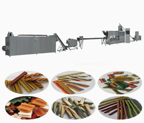 ทันตกรรมดูแล Twisted Pet รักษาสุนัขอาหาร Extruder เครื่อง 145kw 380V