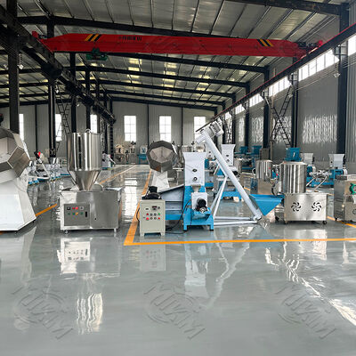 500-2000kg/h Cat Dog Rabbit Feed Pellet Making Extrusion Processing Line