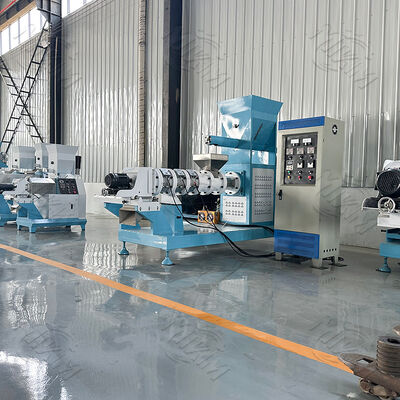 เครื่องบดอาหารปลาแบบต่อเนื่องและอัตโนมัติ มีกว้างสกรู 70-110 มิลลิเมตร และมีรูปร่างต่างๆ