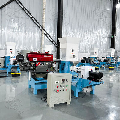 MIKIM diesel engine floating fish feed pellet machine pellets machines for animal feed fish, suitable for all outdoor/electricity-free scenarios, diesel-powered for greater reliability!