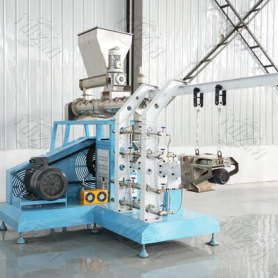 เครื่องอัดรีดแบบสกรูคู่เปียกกำลังสูง เครื่องอัดรีดแบบสกรูคู่เปียก / เครื่องขยายสำหรับผลิตอาหารปลาลอยน้ำและอาหารสัตว์เลี้ยง