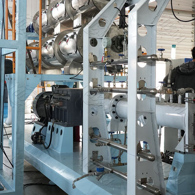 3-5ton / h อัตโนมัติ Floating Sinking ปลาอาหารการผลิตสาย Twin screw หมาอาหาร Extruder ปลาอาหาร floating เครื่อง extruder pellets