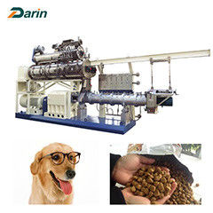 PLC Control 5ton 150kg / Hr เครื่องอัดรีดอาหารสัตว์เลี้ยงสำหรับขนมสุนัข