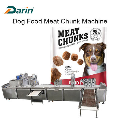 เครื่องรักษาสุนัขสแตนเลสสำหรับเม็ดเนื้อ Dices เนื้อสัตว์ขึ้นรูป