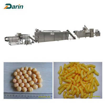 SS304 Cheese / Corn Puff Snack Extruder สายการผลิตอาหาร / เครื่องจักรกล