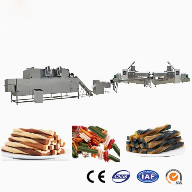 สายการผลิตอาหารสุนัขขนมขบเคี้ยว Simens PLC และหน้าจอสัมผัสพร้อมใบรับรอง CE