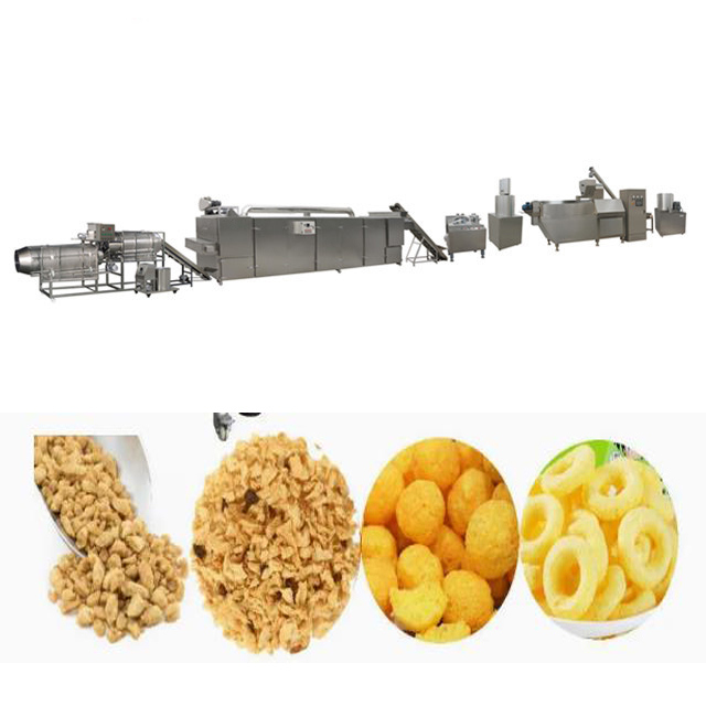SS304 Cheese / Corn Puff Snack Extruder สายการผลิตอาหาร / เครื่องจักรกล