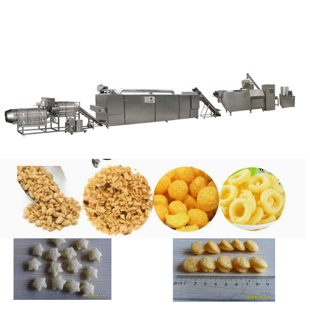 ข้าวข้าวโพดข้าวสาลีอาหารเครื่องอัดรีดขนมพัฟสำหรับหัวหอมแหวน / Core ที่เต็มไปด้วยอาหาร