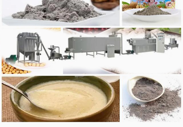 ผงแป้งเด็กทารกโภชนาการอาหารเครื่องอัดรีด / สายการผลิต