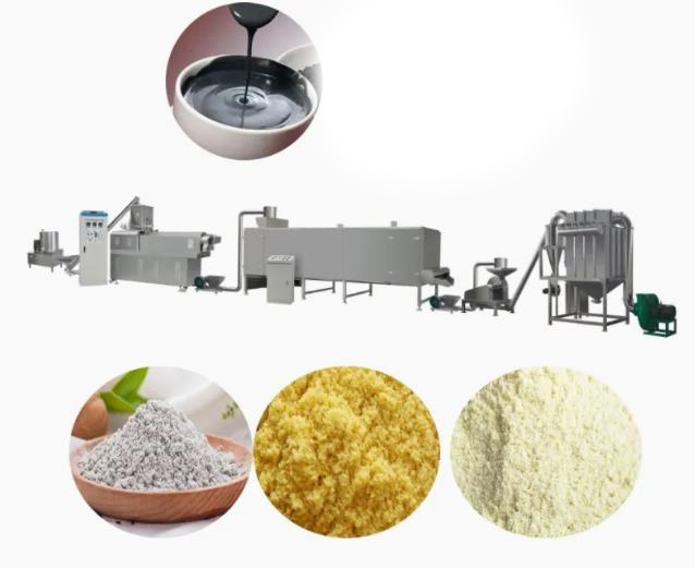อัตโนมัติเด็กอาหารผงโภชนาการบรรทัดการผลิต / extruder ทำเครื่องจักรกับ CE