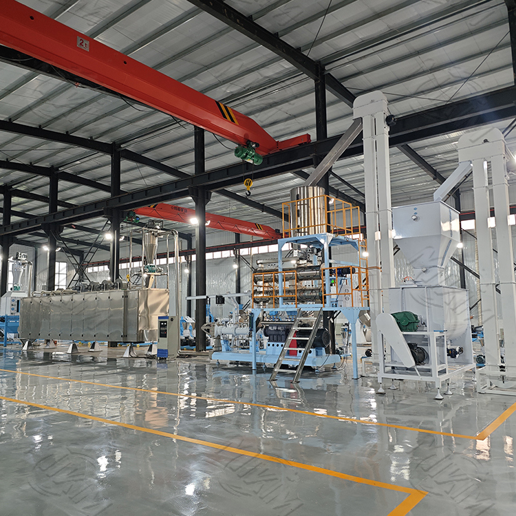 อัตโนมัติอาหารสัตว์ Extruder รูปแบบต่างๆแม่พิมพ์สแตนเลสเหล็กบิสกิตสายการผลิต