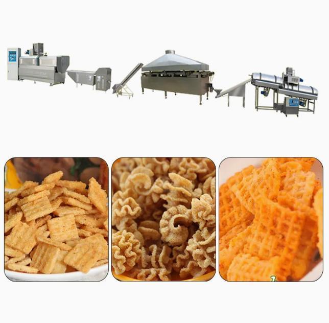 เครื่อง Potato chips 3D Pellet Snack Extruder เครื่องรับประกันหนึ่งปี