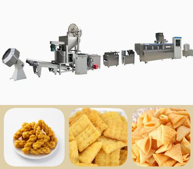 3D / 2D เม็ดขนมขบเคี้ยว Extruding สายการผลิต / เครื่องจักร
