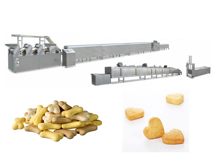 ความเร็วสูง 1000 กิโลกรัม / 8 ชั่วโมง เครื่องทําอาหารสุนัขสําหรับการทําขนมปังสัตว์เลี้ยง