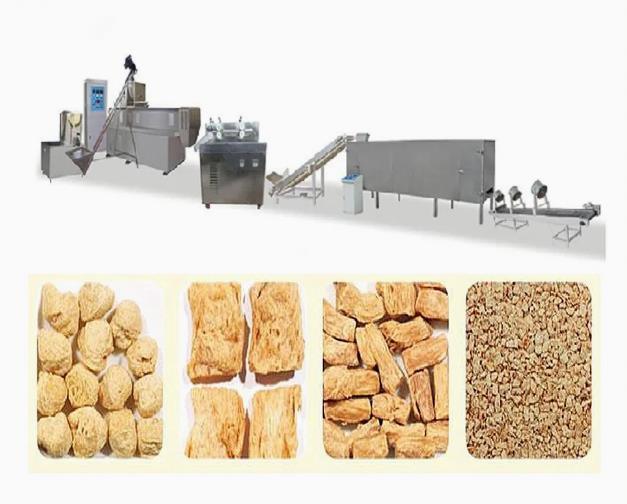 CE ISO9001 มาตรฐานเครื่องอัดรีดโปรตีนไขมันเต็มสายการผลิต