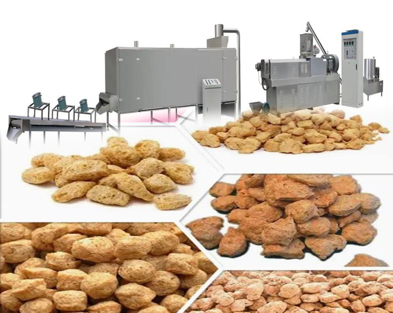 สายการผลิตเครื่องอัดไข่ขาวอัตโนมัติ / สายการผลิตอาหารโปรตีน