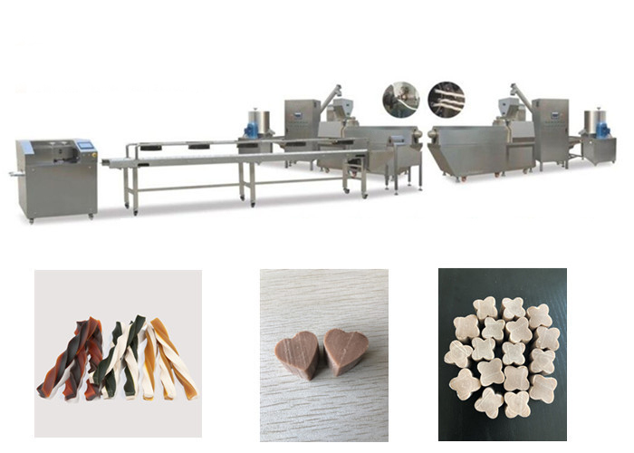 เครื่องทำขนมขบเคี้ยวสุนัข Twin Twist สัตว์เลี้ยงเคี้ยวผลิตอาหาร