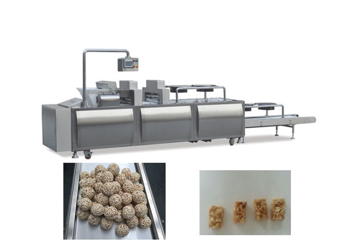 สแตนเลสสตีลบาร์พลังงานอัตโนมัติอุปกรณ์การผลิตบาร์ธัญพืช / บอลการขึ้นรูป
