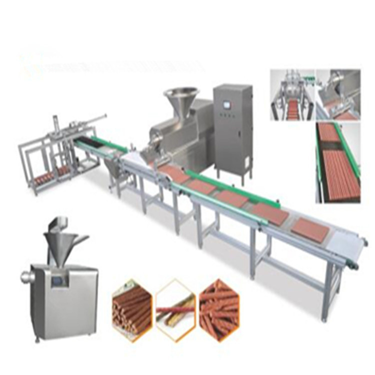สายการผลิตอาหารสัตว์เลี้ยง/หมากฝรั่งเคี้ยวอัตโนมัติสำหรับสุนัข Meat Strips