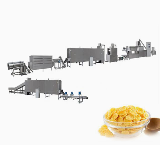 สายการผลิตเกล็ดข้าวโพด / เตาอบต้นข้าวโพดคั่วที่มีใบรับรอง CE