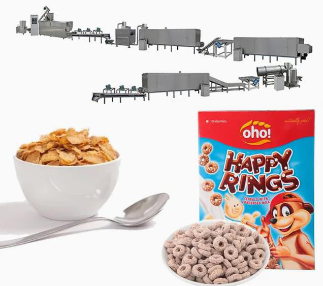 เครื่องผลิตข้าวโพด Flakes Cornish