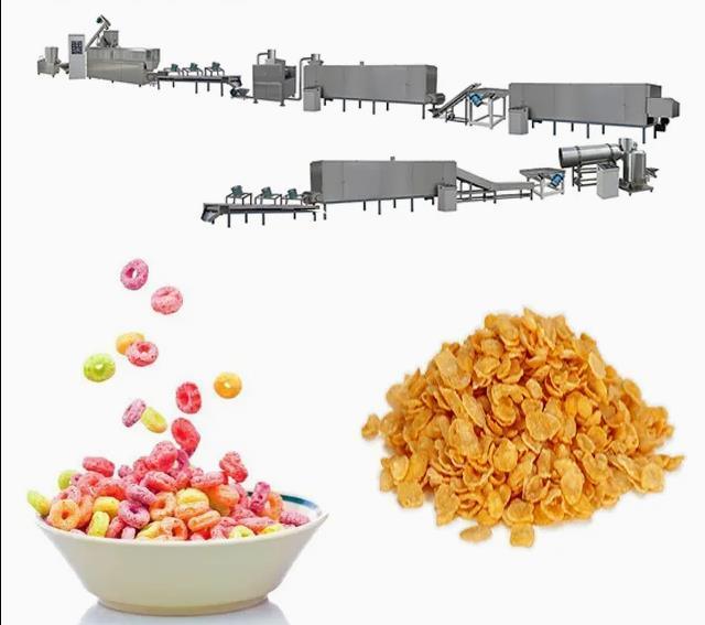 304 เครื่องทำเกล็ดข้าวโพดสแตนเลสสำหรับผลิตภัณฑ์ Kellogg และ Nestle